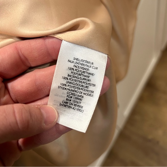 NWT $795 Alice and Olivia Conan Vegan Leather, belted long dress- Size XS - Picture 9 of 11